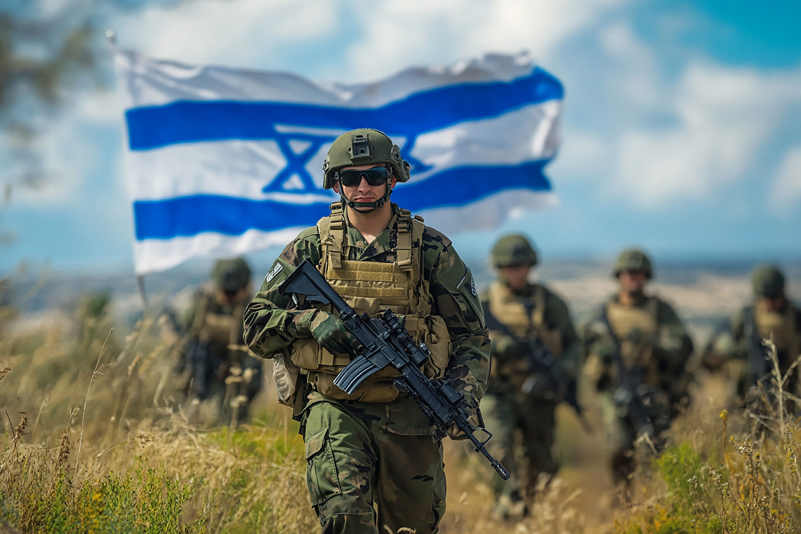 quotisrael-flag-concept-military-with-positive-emotionquot